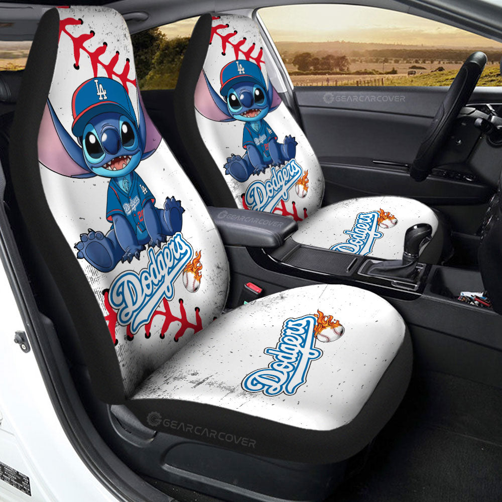 Los Angeles Dodgers Car Seat Covers Stitch Theme Collection - Gearcarcover - 2