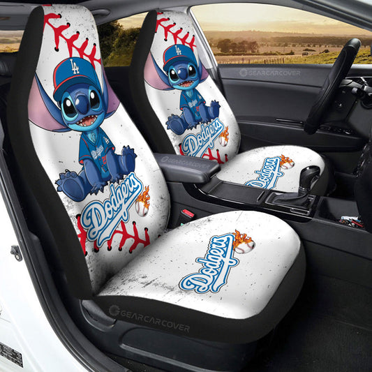 Los Angeles Dodgers Car Seat Covers Stitch Theme Collection - Gearcarcover - 2