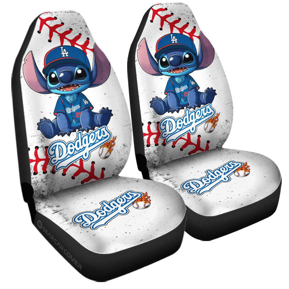 Los Angeles Dodgers Car Seat Covers Stitch Theme Collection - Gearcarcover - 3