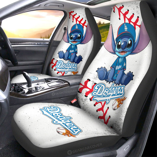 Los Angeles Dodgers Car Seat Covers Stitch Theme Collection - Gearcarcover - 1