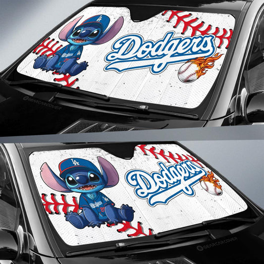 Los Angeles Dodgers Car Sunshade Stitch Theme Collection - Gearcarcover - 2