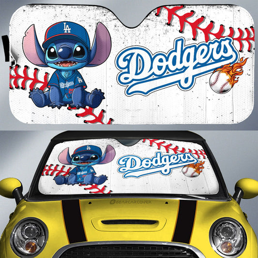 Los Angeles Dodgers Car Sunshade Stitch Theme Collection - Gearcarcover - 1