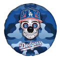 Los Angeles Dodgers Spare Tire Covers Camera Hole Skull Theme Collection - Gearcarcover - 4