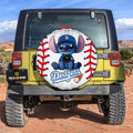 Los Angeles Dodgers Spare Tire Covers Camera Hole Stitch Theme Collection - Gearcarcover - 2