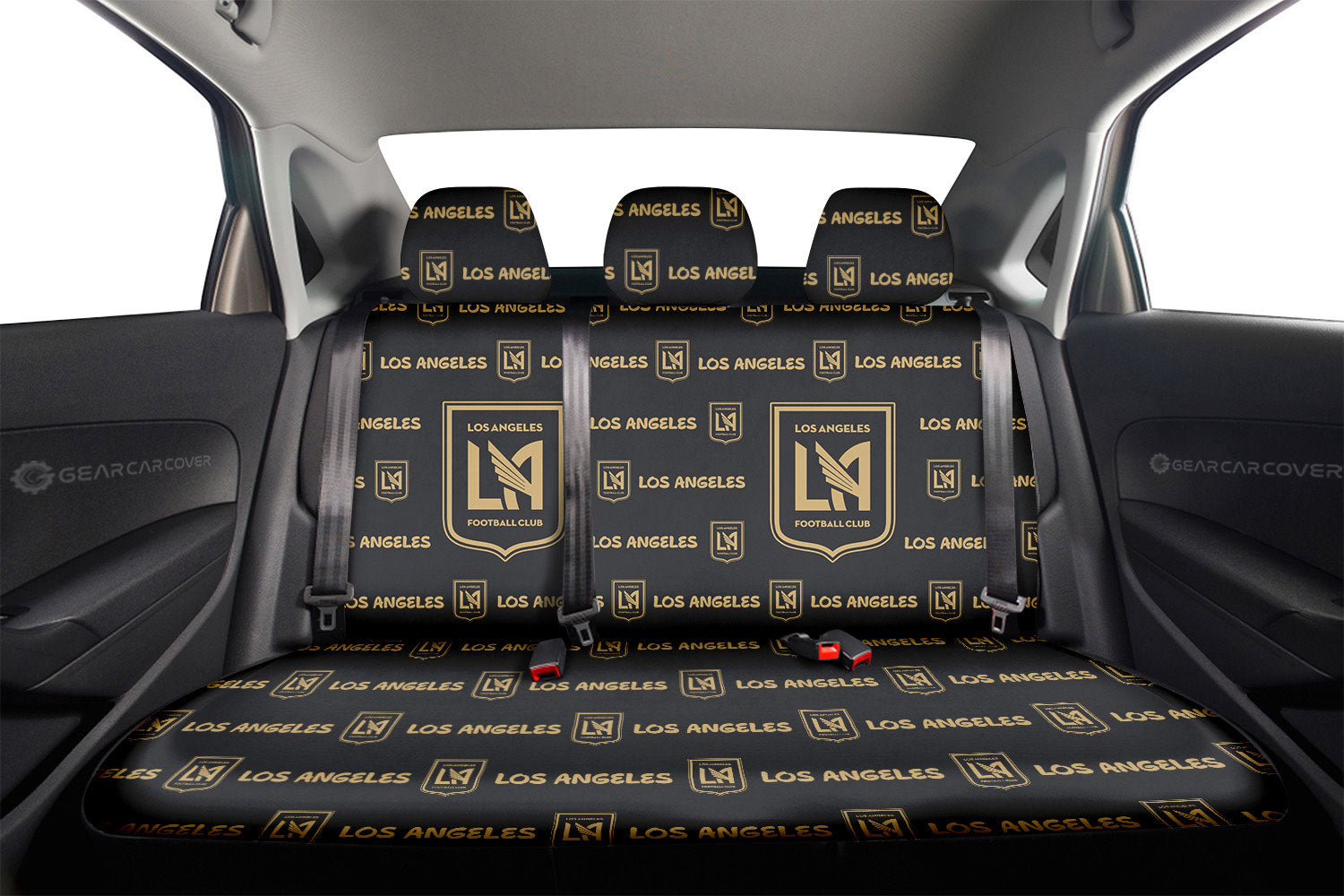 Los Angeles FC Car Back Seat Covers Sporty Team Collection - Gearcarcover - 2