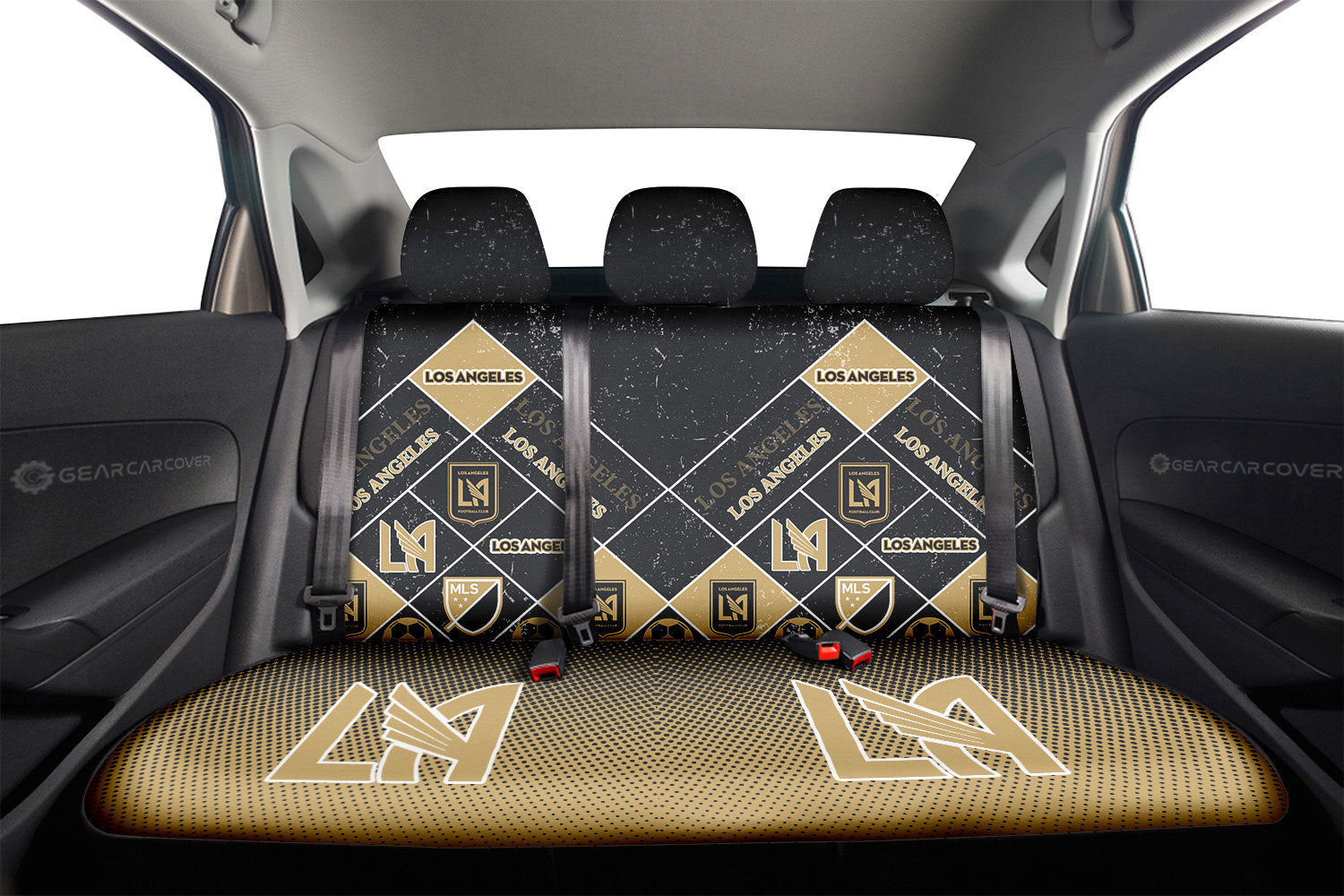Los Angeles FC Car Back Seat Covers Sporty Team Collection - Gearcarcover - 2