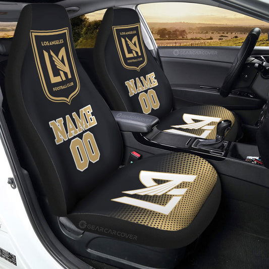 Los Angeles FC Car Seat Covers Sporty Team Collection - Gearcarcover - 2