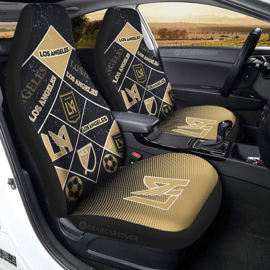 Los Angeles FC Car Seat Covers Sporty Team Collection - Gearcarcover - 2