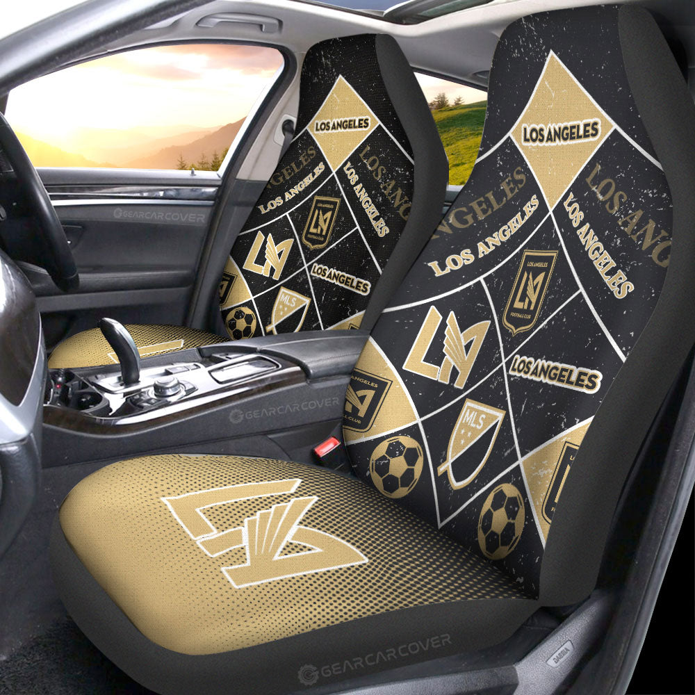 Los Angeles FC Car Seat Covers Sporty Team Collection - Gearcarcover - 1