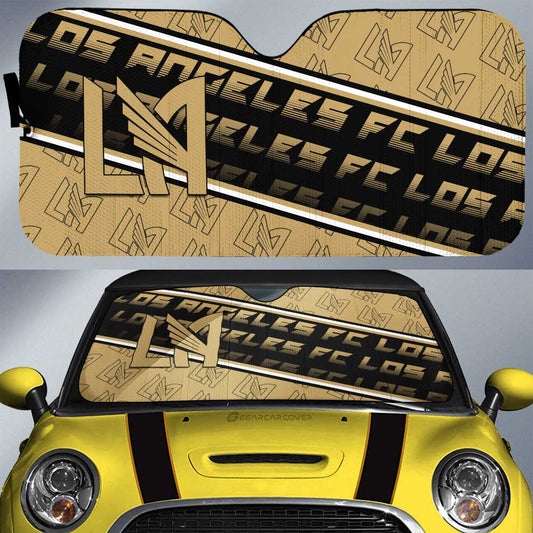 Los Angeles FC Car Sunshade Custom For Fans - Gearcarcover - 1