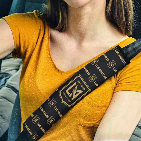 Los Angeles FC Seat Belt Covers Sporty Team Collection - Gearcarcover - 2