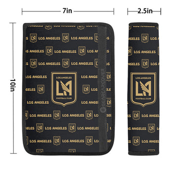 Los Angeles FC Seat Belt Covers Sporty Team Collection - Gearcarcover - 1