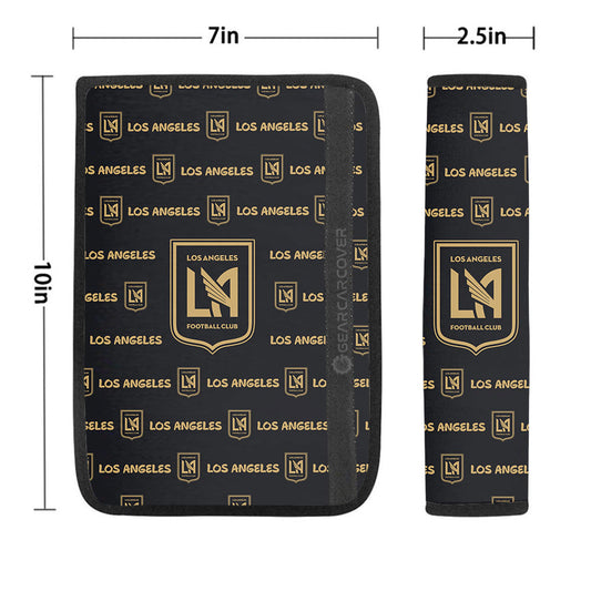 Los Angeles FC Seat Belt Covers Sporty Team Collection - Gearcarcover - 1