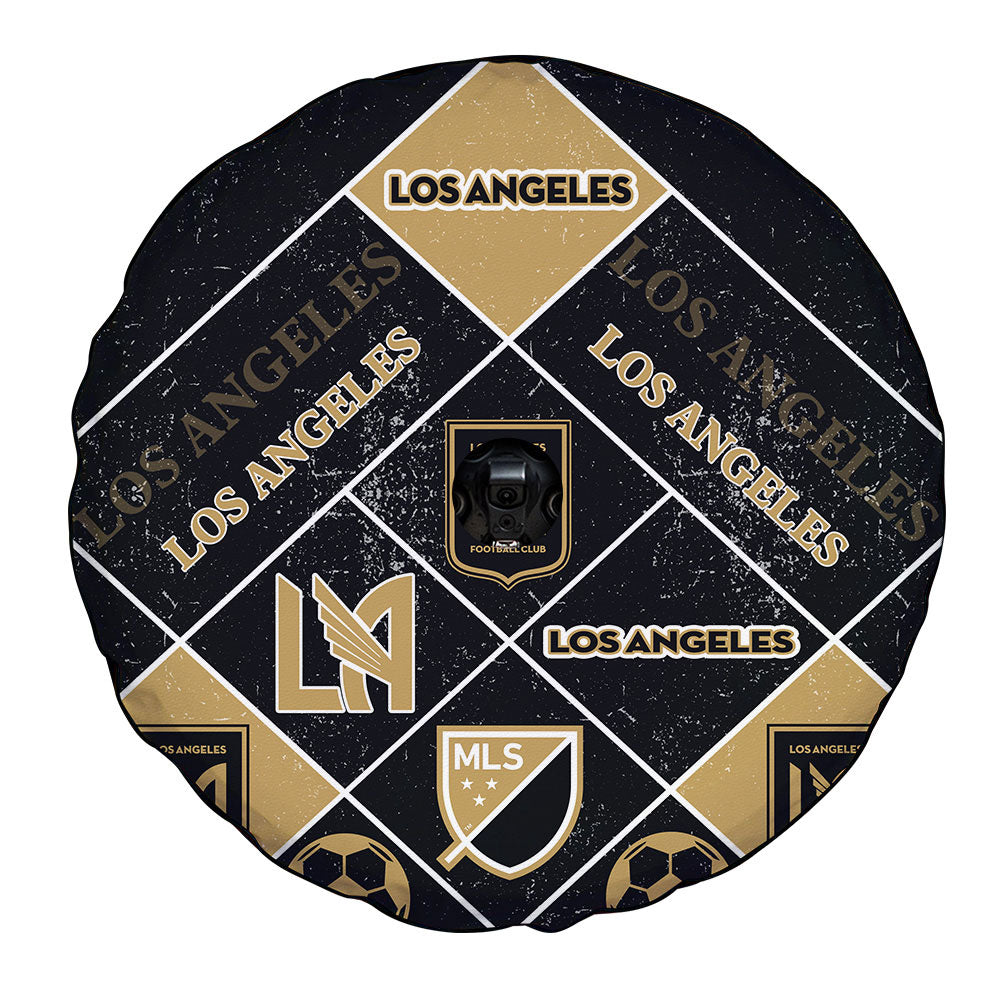 Los Angeles FC Spare Tire Covers Camera Hole Sporty Team Collection - Gearcarcover - 4