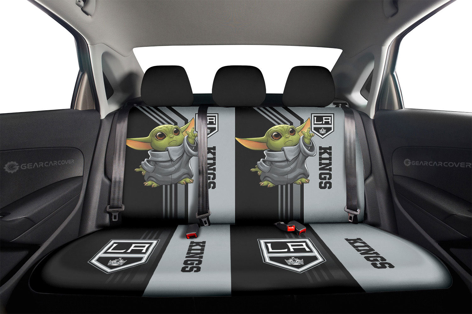 Los Angeles Kings Car Back Seat Covers Custom Car Accessories - Gearcarcover - 2