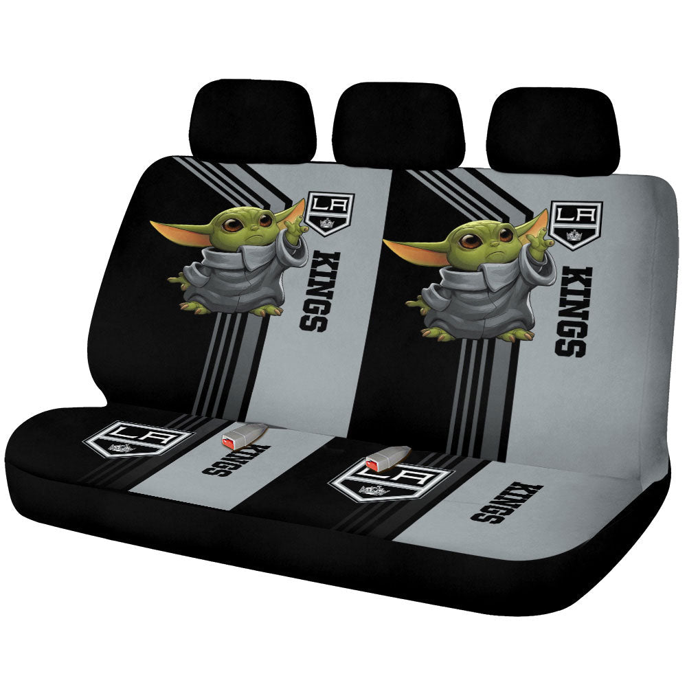 Los Angeles Kings Car Back Seat Covers Custom Car Accessories - Gearcarcover - 1