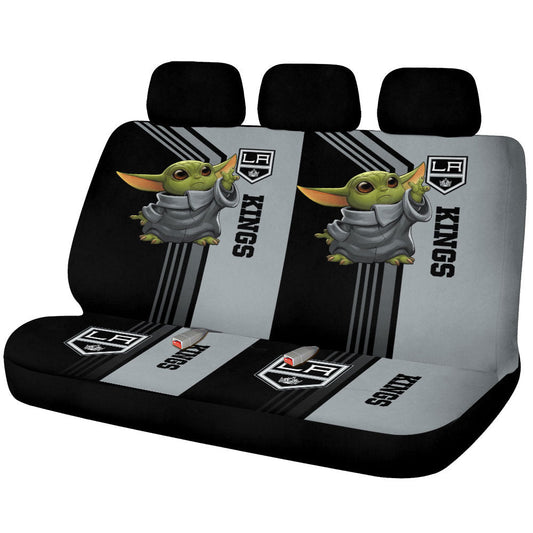 Los Angeles Kings Car Back Seat Covers Custom Car Accessories - Gearcarcover - 1