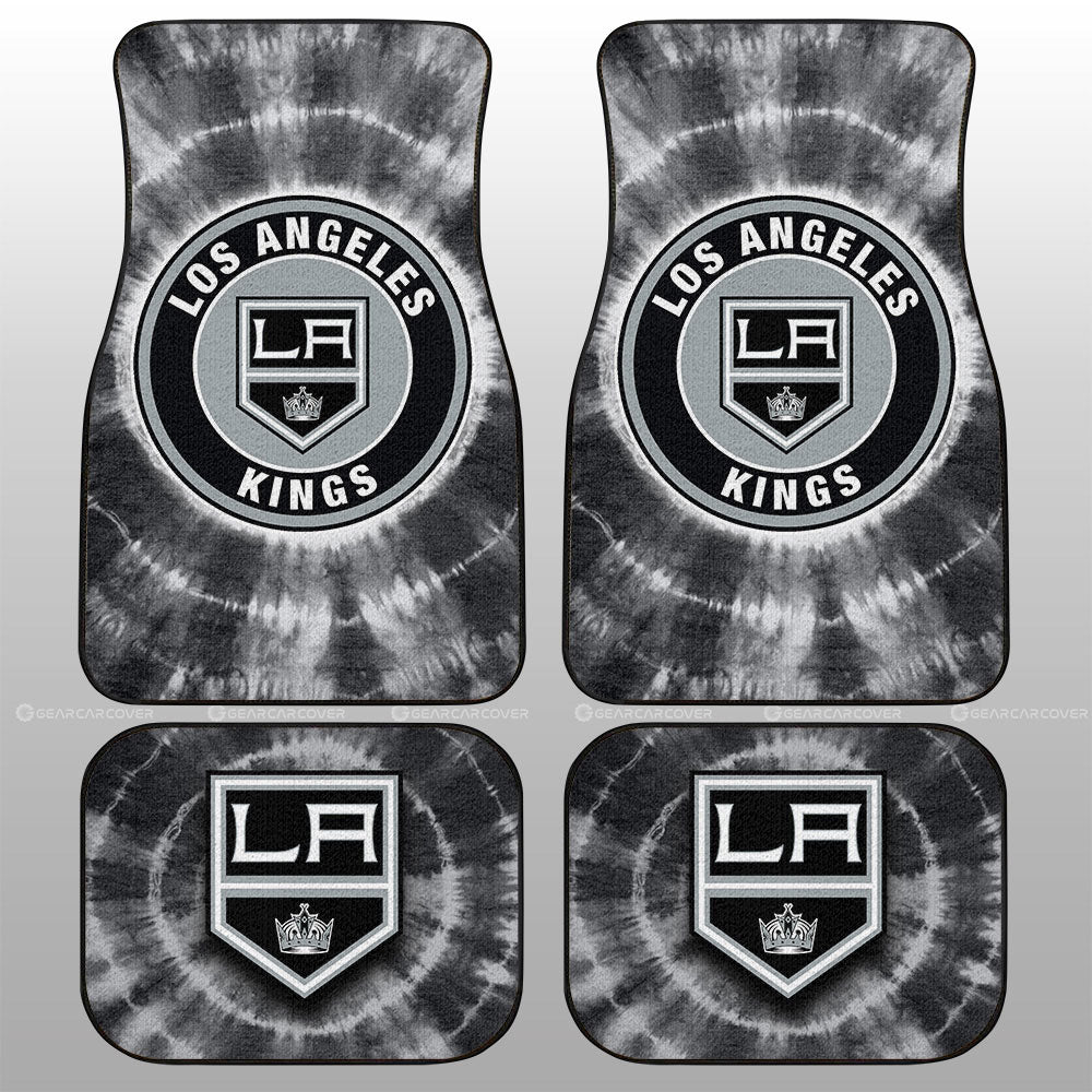 Los Angeles Kings Car Floor Mats Custom Tie Dye Car Accessories - Gearcarcover - 1