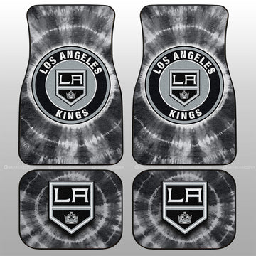 Los Angeles Kings Car Floor Mats Custom Tie Dye Car Accessories - Gearcarcover - 1