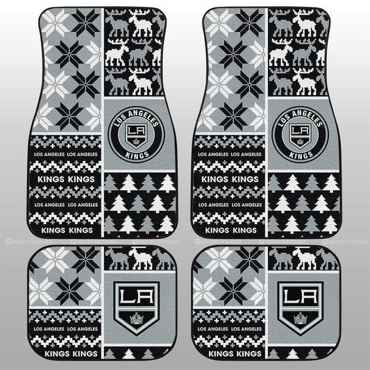 Los Angeles Kings Car Floor Mats Custom Ugly Style Car Accessories - Gearcarcover - 1