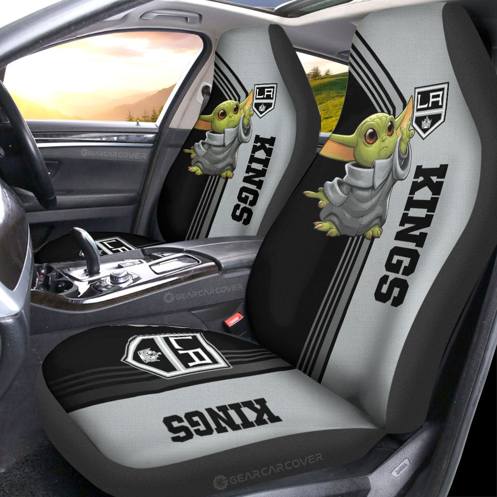 Los Angeles Kings Car Seat Covers Baby Yoda Car Accessories - Gearcarcover - 1