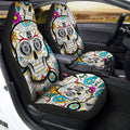Los Angeles Kings Car Seat Covers Custom Sugar Skull Car Accessories - Gearcarcover - 2