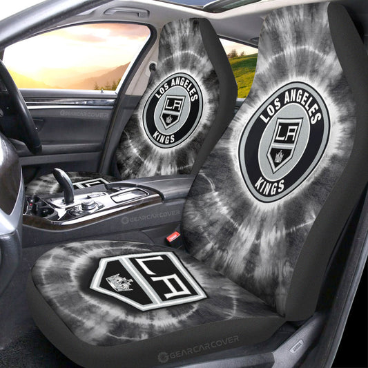 Los Angeles Kings Car Seat Covers Custom Tie Dye Car Accessories - Gearcarcover - 1