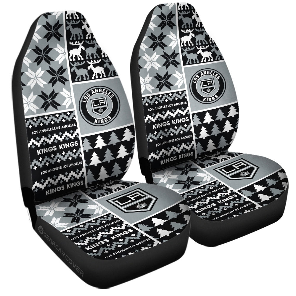 Los Angeles Kings Car Seat Covers Custom Ugly Style Car Accessories - Gearcarcover - 3