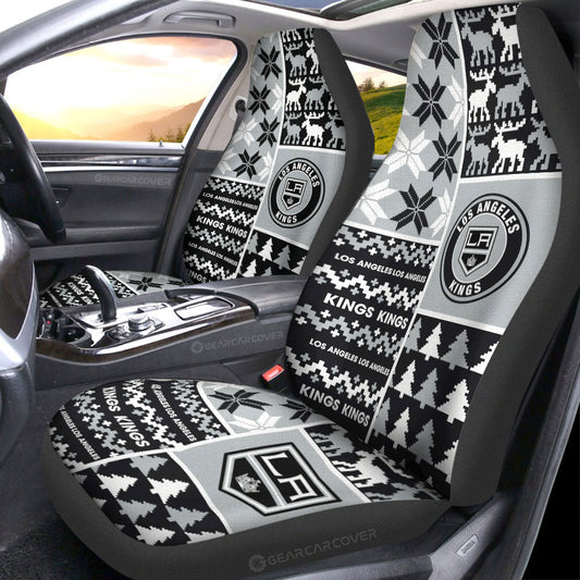 Los Angeles Kings Car Seat Covers Custom Ugly Style Car Accessories - Gearcarcover - 1