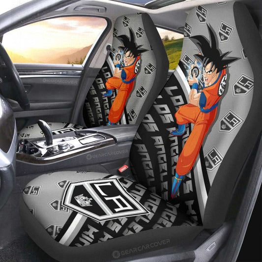 Los Angeles Kings Car Seat Covers Goku Car Decorations For Fans - Gearcarcover - 2