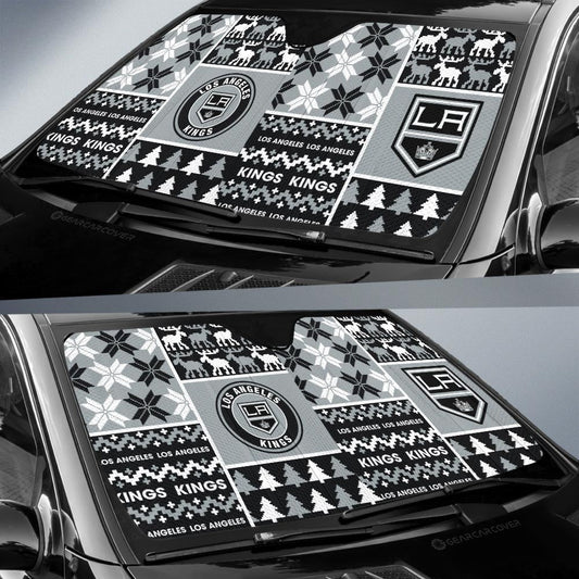 Los Angeles Kings Car Sunshade Custom Ugly Style Car Accessories - Gearcarcover - 2