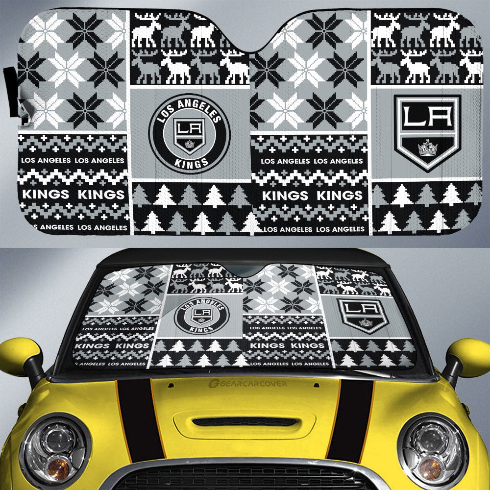 Los Angeles Kings Car Sunshade Custom Ugly Style Car Accessories - Gearcarcover - 1