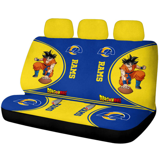 Los Angeles Rams Car Back Seat Covers Custom Car Accessories For Fans - Gearcarcover - 1