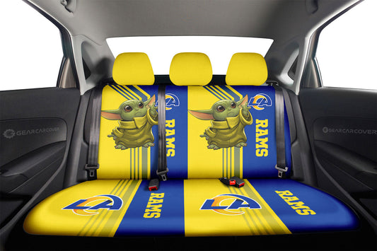 Los Angeles Rams Car Back Seat Covers Custom Car Accessories - Gearcarcover - 2