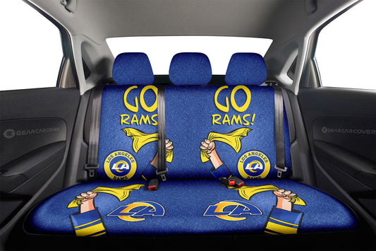 Los Angeles Rams Car Back Seat Covers Custom Car Accessories - Gearcarcover - 2