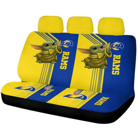 Los Angeles Rams Car Back Seat Covers Custom Car Accessories - Gearcarcover - 1