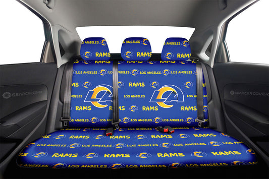 Los Angeles Rams Car Back Seat Covers Sporty Team Collection - Gearcarcover - 2
