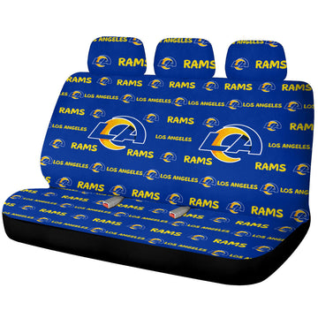 Los Angeles Rams Car Back Seat Covers Sporty Team Collection - Gearcarcover - 1