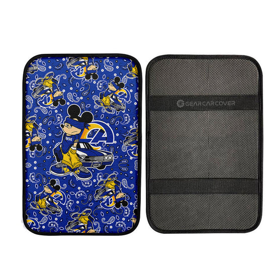 Los Angeles Rams Car Center Console Cover Cartoon Theme Collection - Gearcarcover - 2