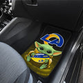 Los Angeles Rams Car Floor Mats Baby Yoda Car Accessories For Fan - Gearcarcover - 3