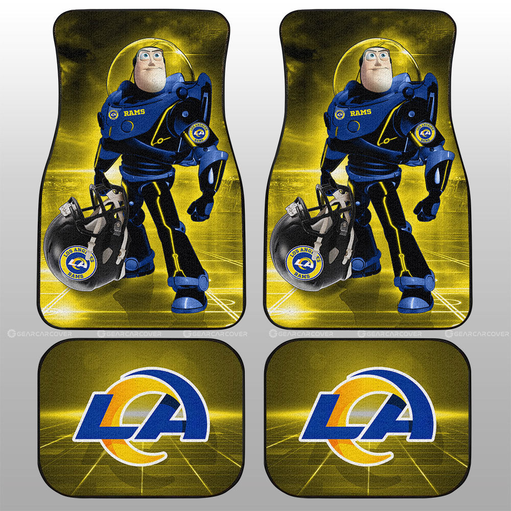 Los Angeles Rams Car Floor Mats Custom Car Accessories For Fan - Gearcarcover - 1