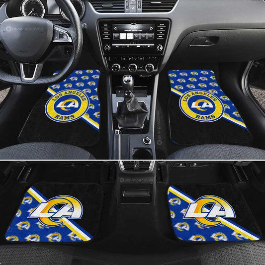 Los Angeles Rams Car Floor Mats Custom Car Accessories For Fans - Gearcarcover - 2