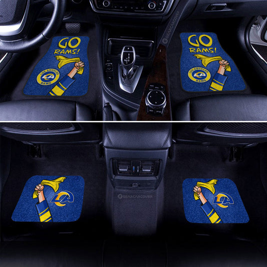 Los Angeles Rams Car Floor Mats Custom Car Accessories - Gearcarcover - 2