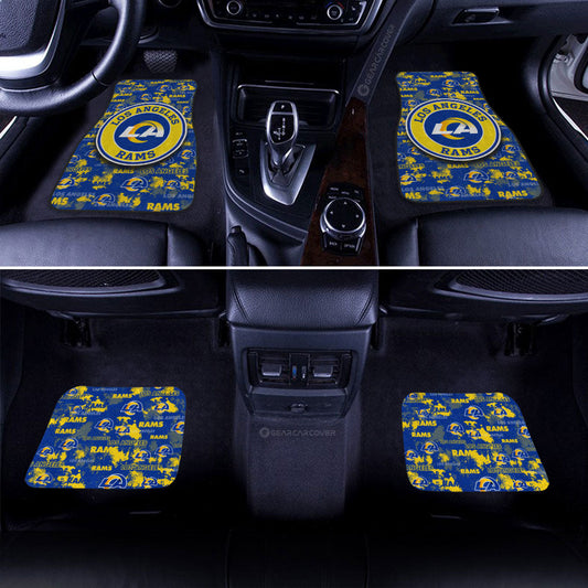 Los Angeles Rams Car Floor Mats Custom Car Accessories - Gearcarcover - 2