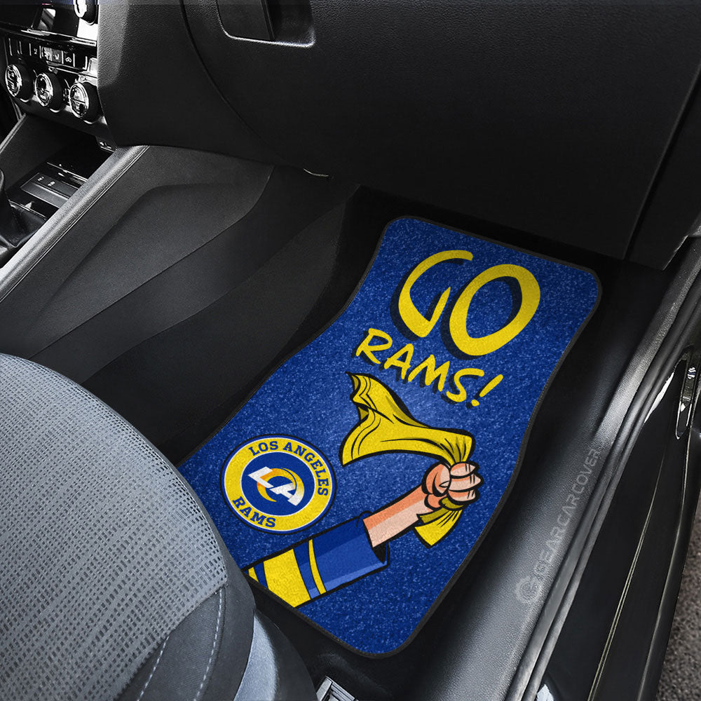 Los Angeles Rams Car Floor Mats Custom Car Accessories - Gearcarcover - 3