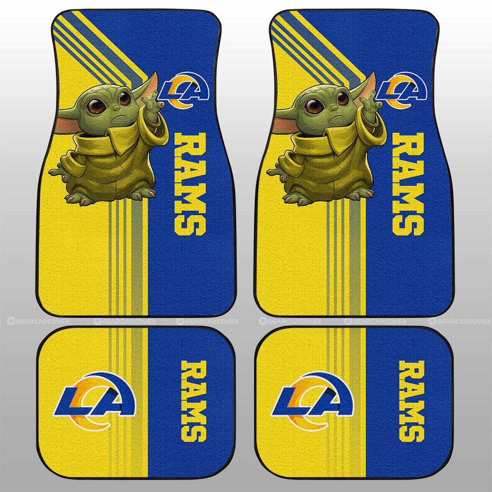 Los Angeles Rams Car Floor Mats Custom Car Accessories - Gearcarcover - 1