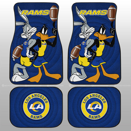 Los Angeles Rams Car Floor Mats Custom Car Accessories - Gearcarcover - 1