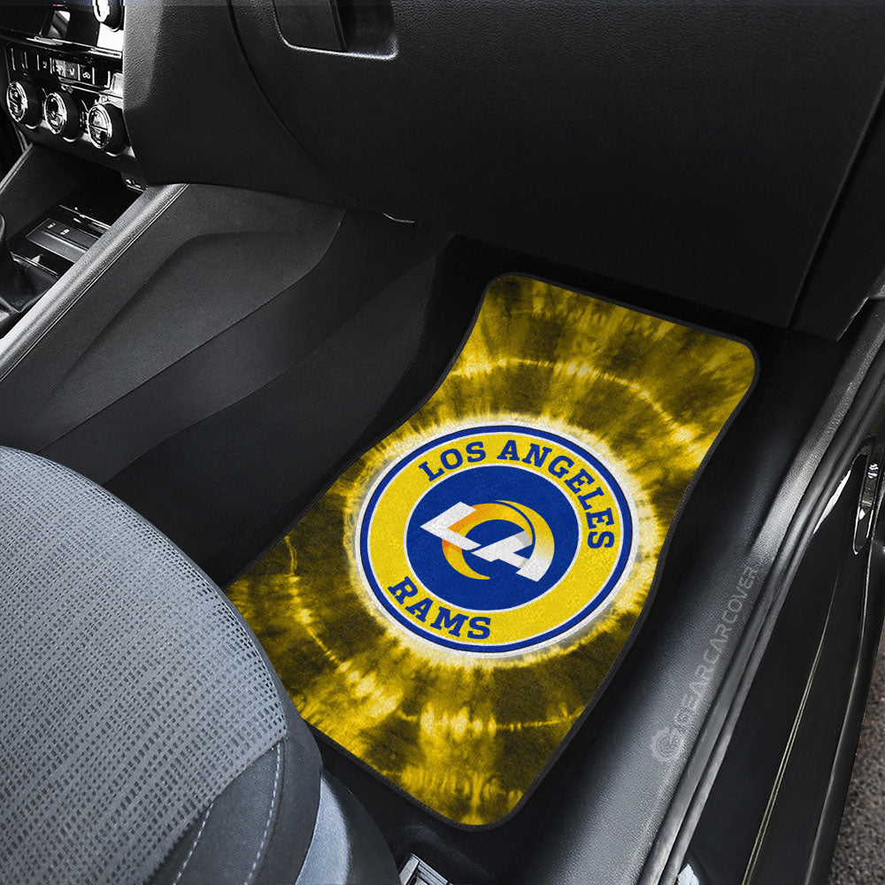 Los Angeles Rams Car Floor Mats Custom Tie Dye Car Accessories - Gearcarcover - 3