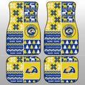 Los Angeles Rams Car Floor Mats Custom Ugly Style Car Accessories - Gearcarcover - 1