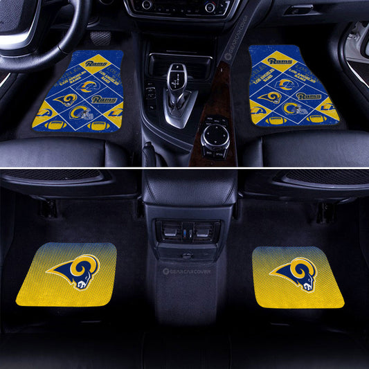 Los Angeles Rams Car Floor Mats Sporty Team Collection - Gearcarcover - 2